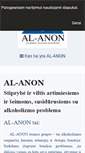 Mobile Screenshot of al-anon.lt